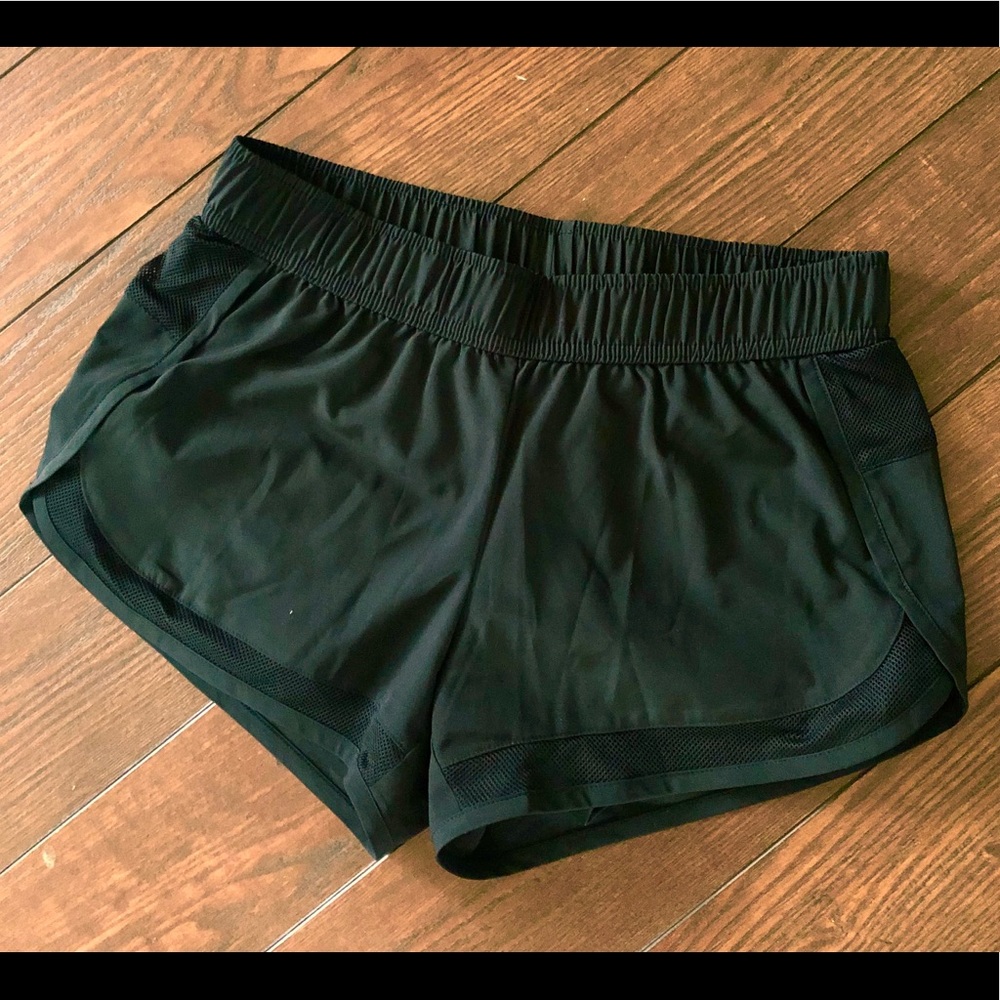 Running shorts with compression built in